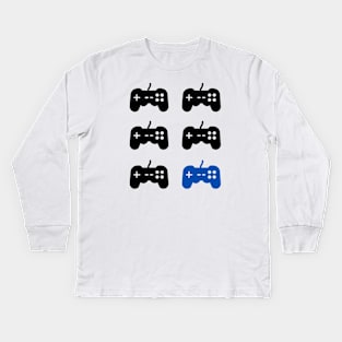 Retro Gaming Controller Kids Long Sleeve T-Shirt